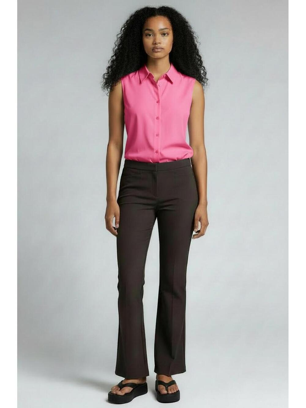 Anne Klein Women's Black Cropped Pull-On Pants, Size Medium